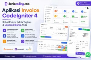 Aplikasi Invoice menggunakan CI 4 Berbasis WEB