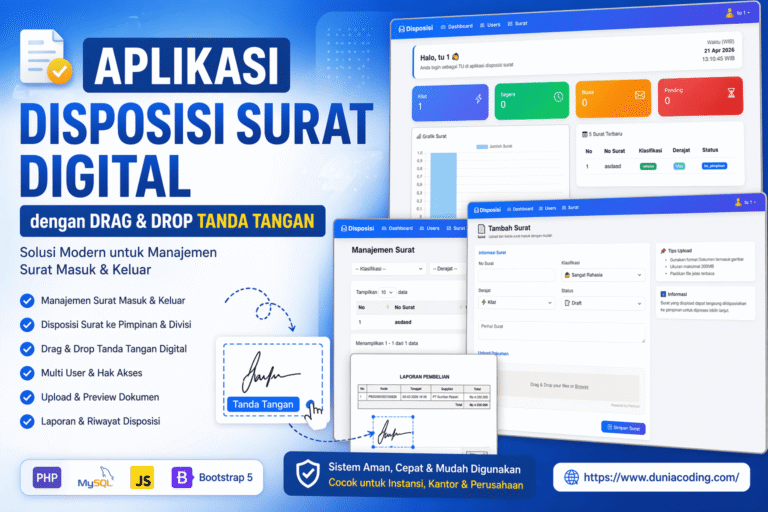 aplikasi disposisi php mysql